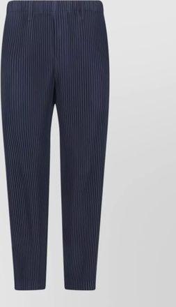 Homme Pliss&eacute; Issey Miyake straight trousers pleated design elastic waistband button