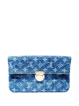 Louis Vuitton 2006 Monogram denim clutch - Blue