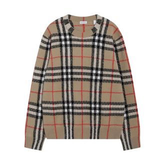 Burberry Curtis Cld Sweater - Heren - Truien - Beige - Maat: XL