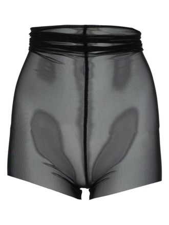 Rick Owens Black Polyamide Transparent Activewear