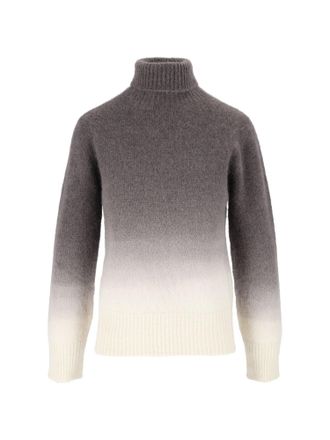 Kangra Cashmere Gradient Seamless Rollneck Knit Turtleneck