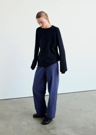 Mango Pullover pigiama maglia collo stondato navy - Donna - XS - MANGO
