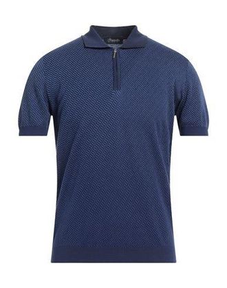 Tシャツ・カットソー Drumohr SS22 TRICOT S/S POLO (D0GN202 090 795 BLUE) Drumohr: Blue Polo Shirts now up to −80% | Stylight