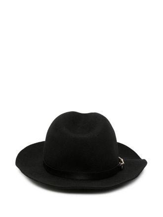 Emporio Armani Wool Felt Fedora - Black