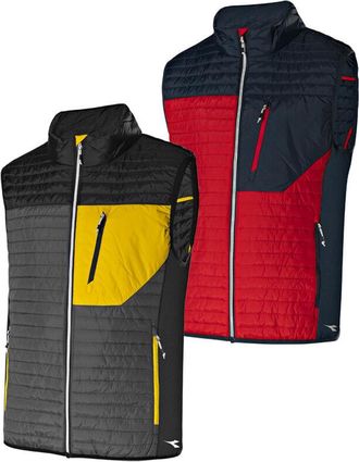 Diadora Chaleco De Trabajo Light Vest Color Block - M - Negro