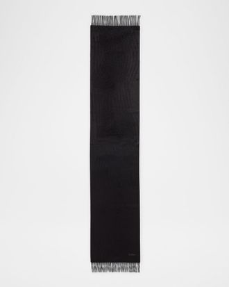 Neiman Marcus Mens Cashmere Glen Plaid Scarf