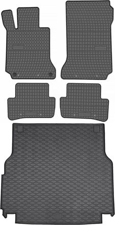 OEM Juego De Alfombrillas De Goma Para Coche Y Maletero Para Mercedes Clase C W204 Familiar (2007-2014)