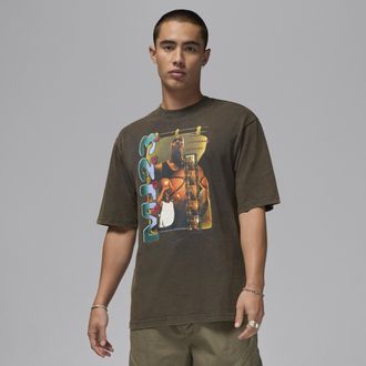 Nike Jordan Mens Jordan Short-Sleeve T-Shirt in Black | FZ1991-045