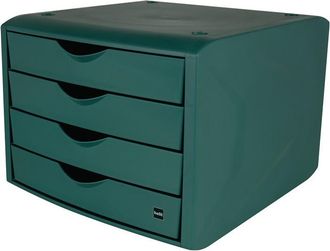 Helit Helit - Caj&oacute;n Con Tope De Extracci&oacute;n 4 Cajones Verde H215xa265xd332mm
