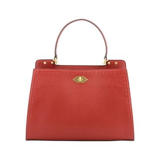 Pourchet Tassen, Dames, Rood, ONE Size, Leer, Trianon GM