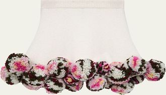 Loewe x Paulas Ibiza Pom-Pom Boucle Mini Skirt