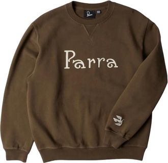 by Parra Sweater met logoprint - Bruin