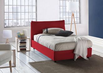 Dmora Dmora - Cama De Plaza Y Media Deusebi, Cama Contenedor Con Revestimiento De Tela, 100% Made In Italy, Apertura Frontal, Adecuado Para Colch&oacute;n Cm 120x1