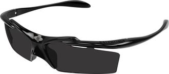 Balenciaga Zwart/Grijs Zonnebril Bb 0420S - unisex - Zonnebrillen - Zwart - ONE Size - Accessoires