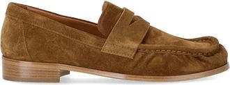 Strategia Cognac Su&egrave;de Loafer Leren Binnenzool - Dames - Loafers - Bruin - 38 EU - Su&egrave;de - Schoenen