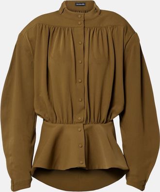 MUGLER re/edit Hiver Russe crepe twill blouse