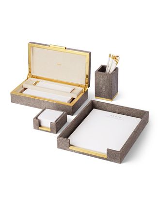 Aerin Faux Shagreen Pencil Cup