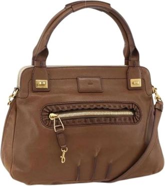 Chlo&eacute; Pre-owned Handbags, female, Brown, Size: ONE SIZE Pre-owned Hand Bag