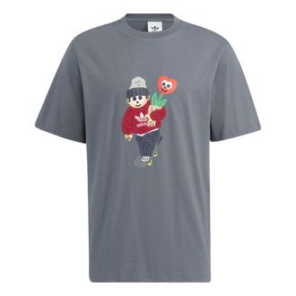 adidas Originals x Charr Morita Crossover Valentines Day Tee Grey HR3475