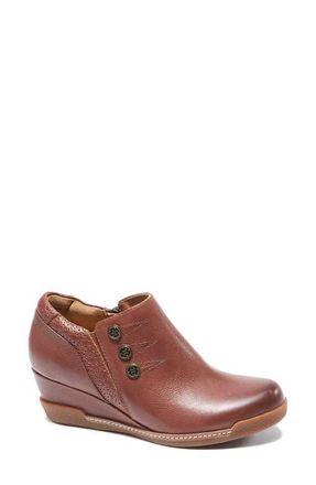 Hälsa Footwear Devina Wedge Bootie in Dark Brown at Nordstrom, Size 8.5