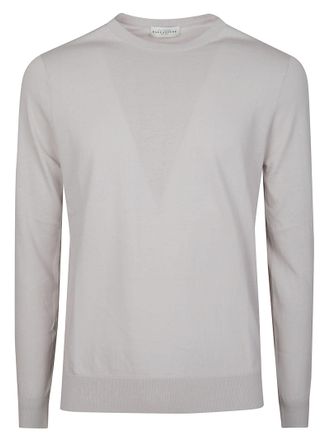 Ballantyne Plain Relaxed Crew Cotton Sweater