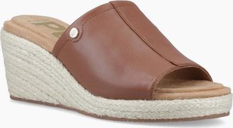 Hush Puppies Womens Willow Rattan Womens Sandals - Brown - Size: 6