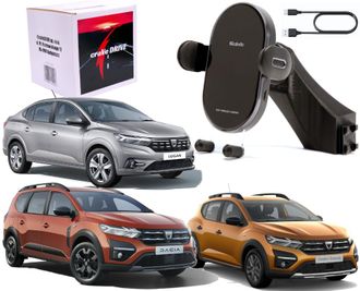 OEM Soporte Autom&aacute;tico Para Tel&eacute;fono Con Funci&oacute;n De Carga Inal&aacute;mbrica Para Dacia Sandero 3, Jogger, Logan 3