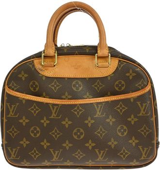 Louis Vuitton Trouville Handbag Monogram Canvas Brown Canvas Handbag (Pre-Owned)