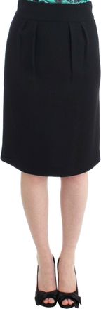 Cavalli Elegant Wool Pencil Womens Skirt