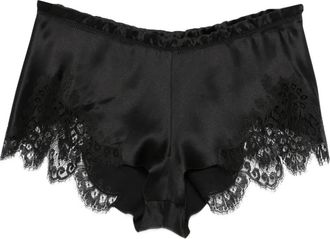 Carine Gilson Floaty shorts met kant - Zwart