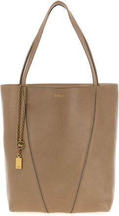 Chloé Light Brown Spin Tote
