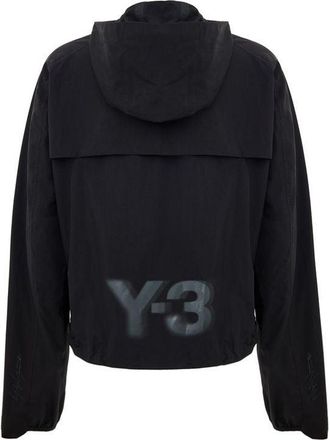 Yohji Yamamoto Womens Black Polyamide Shell Jacket Clothing