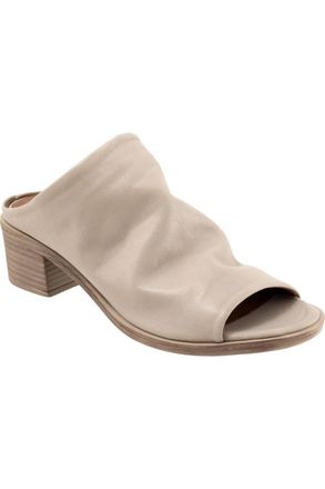 Bueno Womens Ocean Block Heel Sandal In Light Grey