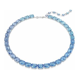 Swarovski Millenia Tennis Necklace - Dames - Accessoires - Blauw - Maat: ONE Size