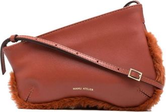 Manu Atelier Rust Rustic Curve Shoulder Bag