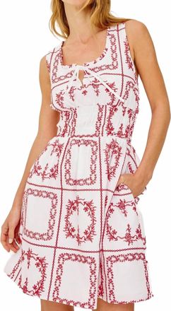Rails Womens Cosette Dress In Ivory Red Handkerchief