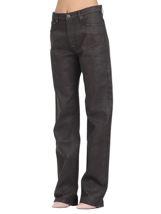 Vicolo Brown Cotton Coated Jeans