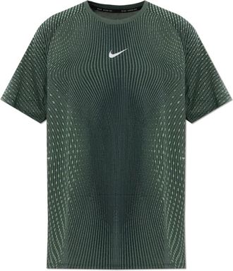 Nike Stride Aero-FIT T-Shirt - Heren - Sportshirts - Groen - S - Polyester - Fitness