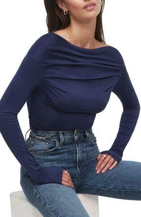Favorite Daughter The Get Him Back Ruched Top in Aegean Blue at Nordstrom, Size Medium