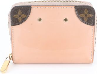 Louis Vuitton Rose Ballerine Leather Coated Canvas Coin Purse/Coin Case (Pre-Owned)