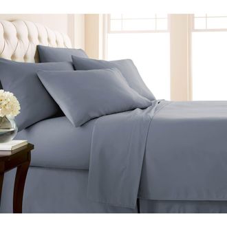 Southshore Fine Linens Vilano Springs Extra Deep Pocket Sheet Set in Slate Blue at Nordstrom Rack, Size California King