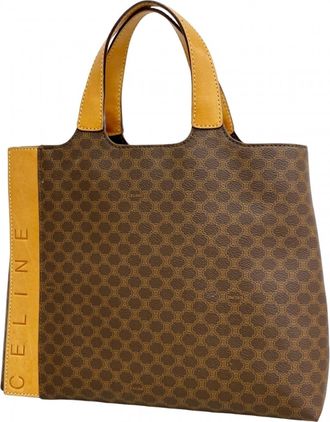 Celine Brown Pvc Tote Bag (Pre-Owned)
