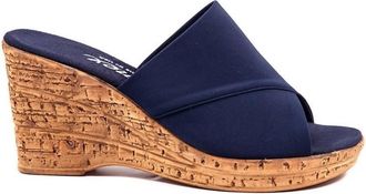 Onex Womens Christina Wedge Heel In Navy