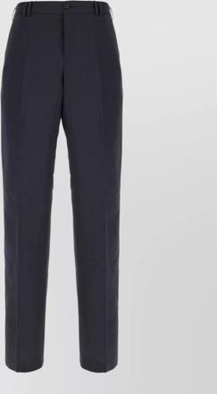 Pantaloni Torino trousers belt loops button detail front crease