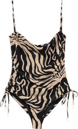 Johanna Ortiz Costume da bagno con stampa - Nero