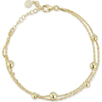 Sphera Milano Layered Ball Chain Bracelet in Gold at Nordstrom Rack