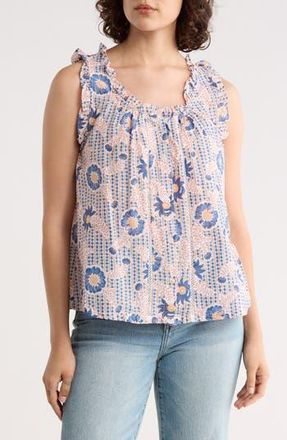 C&C California Katina Cotton Tank Top in Sugar Swizzle at Nordstrom Rack, Size X-Large
