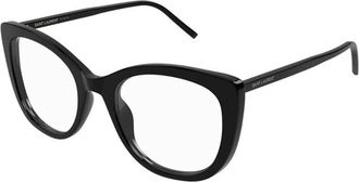 Saint Laurent Ladies Black Square Eyeglass Frames SL778 001