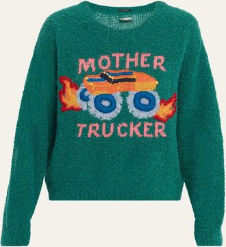 Mother The Jumper Embroidered Sweater