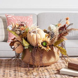 Safavieh Fx 26 Pmpkn/Snflwr Potted Arg